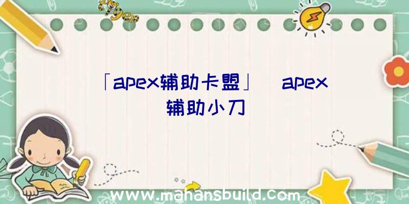 「apex辅助卡盟」|apex辅助小刀